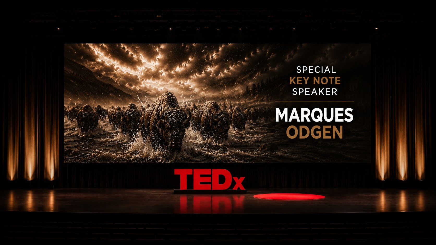 Marques Ogden delivering his TEDx talk